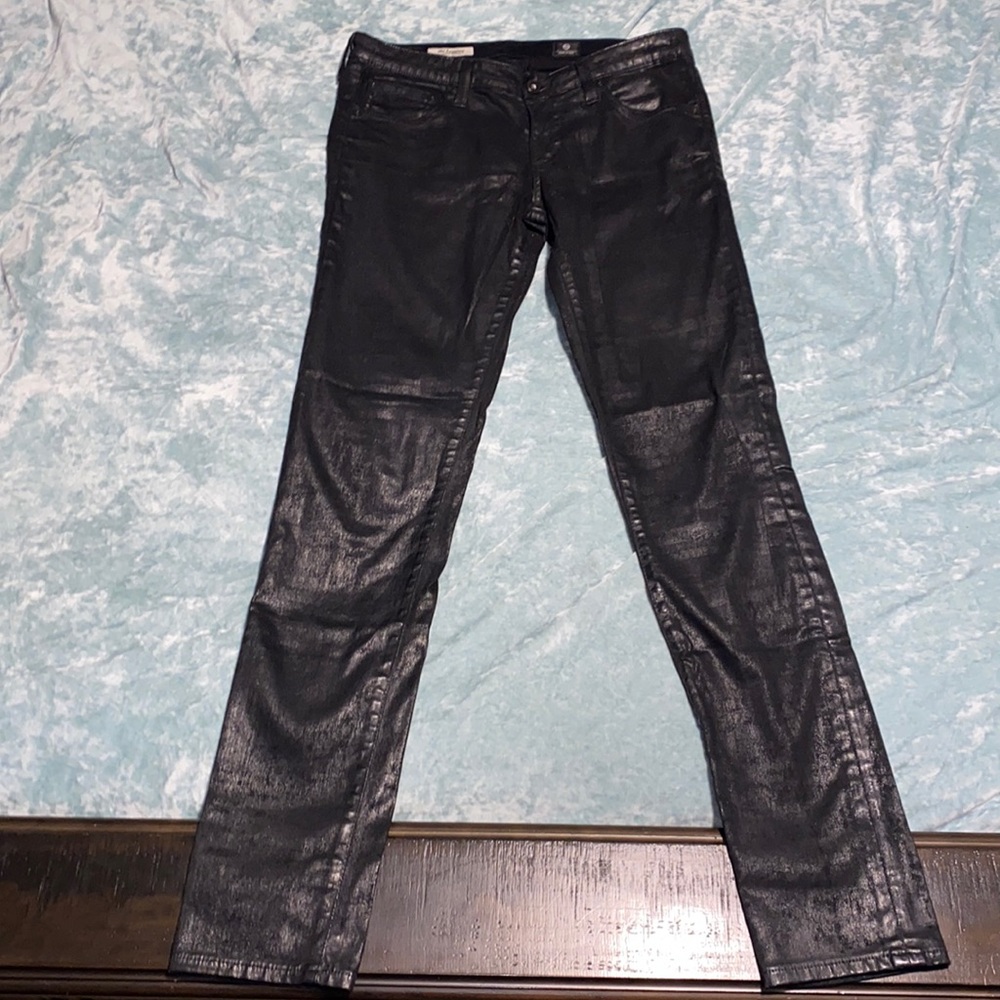 AG Adriano Goldschmied Black wax Jean